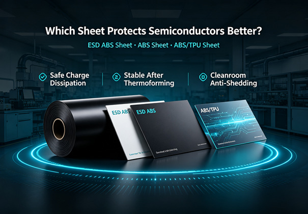 Custom ESD ABS Sheet vs. Standard ABS Sheet: Which Delivers Better Protection for Semiconductor Packaging? Modern semiconductor technology operates on an unprecedented scale. As circuit nodes shrink t