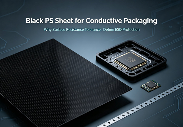 Black PS Sheet for Conductive Packaging: Why Surface Resistance Tolerances Define ESD Protection Performance